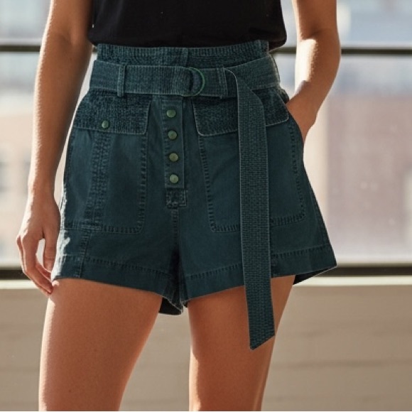 Ulla Johnson Pants - Ulla Johnson Clive Short Utilitarian-Inspired Piece Size 00 100% Cotton